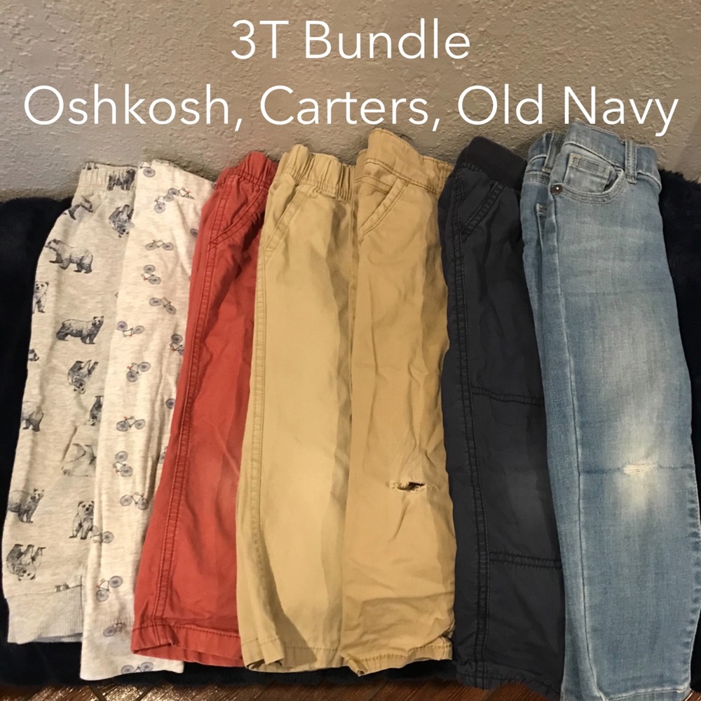 3TBundle - 7 Pants, 1 short